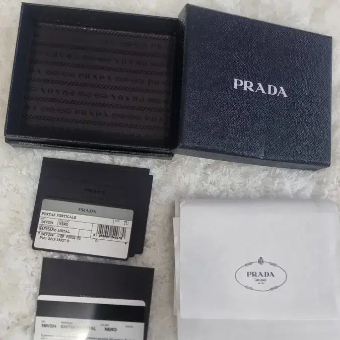 [BUNJANG] Prada Saffiano Metal Bi-fold Wallet Black / 프라다 사피아노 메탈 반지갑 블랙
