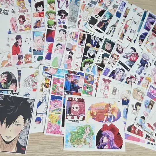 [BUNJANG] Assorted Anime Stickers (Ins/Dom Song) - Over 150 pcs / 애니 인스 인믹 150장 이상