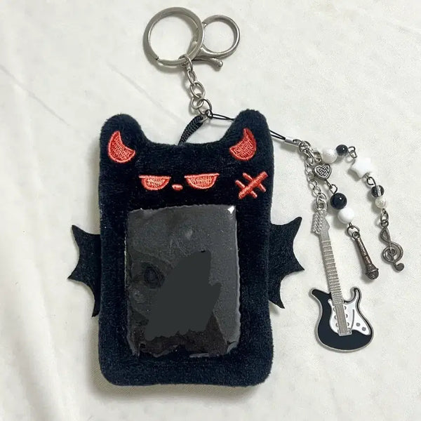 [BUNJANG] ENHYPEN Jay Bat Vampire Photocard Holder & Keychain Set / 박쥐 고양이 뱀파이어 포카홀더+기타키링 엔하이픈 제이