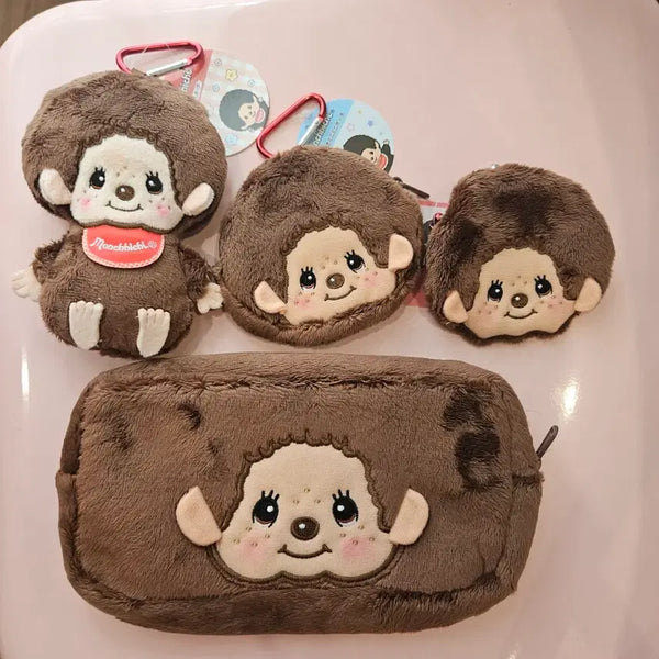 [BUNJANG] Monchhichi Coin Pouch Keychain Set / 몬치치 동전지갑 파우치 키링