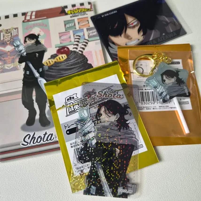 [BUNJANG] My Hero Academia Night", "Open School" Aizawa Eraser Clear Card & Candy Keychain / 히로아카 나이하 오픈스쿨 아이자와 이레이저 클리어카드 캔디사탕키링 웨하스