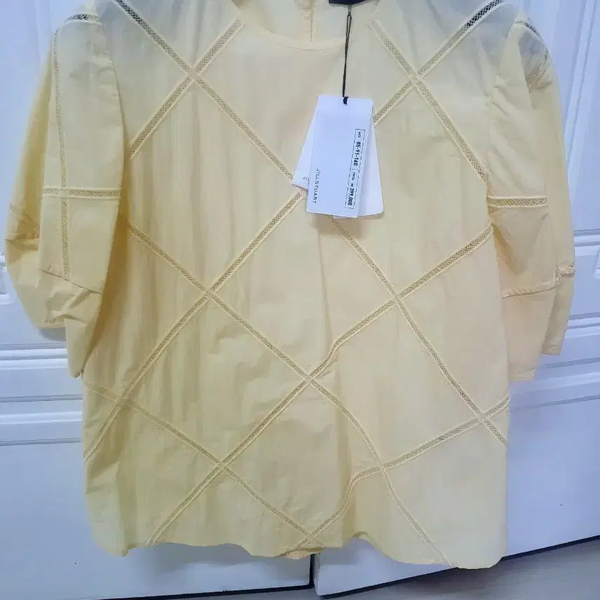 [BUNJANG] Jill Stuart Yellow Blouse / 질스튜어트 옐로우 블라우스예요 새상품이예요