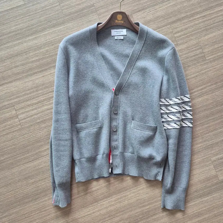 [BUNJANG] Thom Browne Cardigan Grey Size 1 / 톰브라운 가디건 그레이 1 사이즈