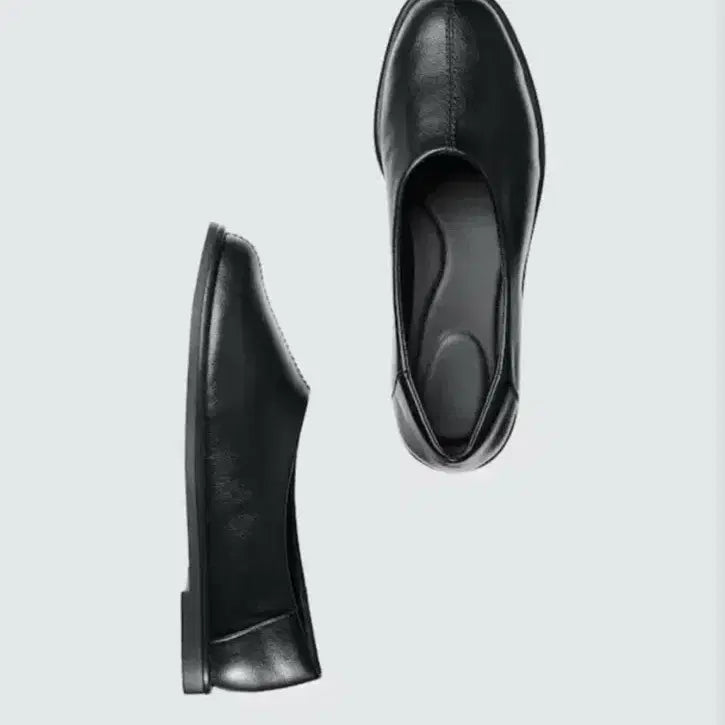 [BUNJANG] Uniqlo C Square Flat Shoes Black 235 / 유니클로 C 스퀘어 플랫슈즈 블랙 235