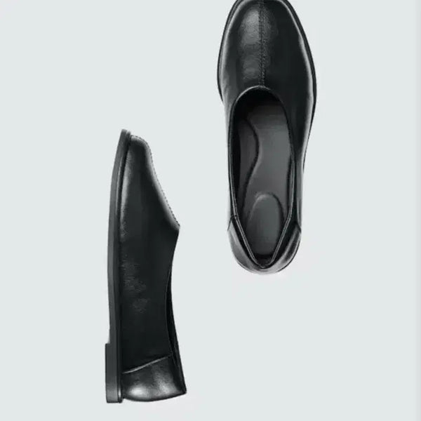 [BUNJANG] Uniqlo C Square Flat Shoes Black 235 / 유니클로 C 스퀘어 플랫슈즈 블랙 235
