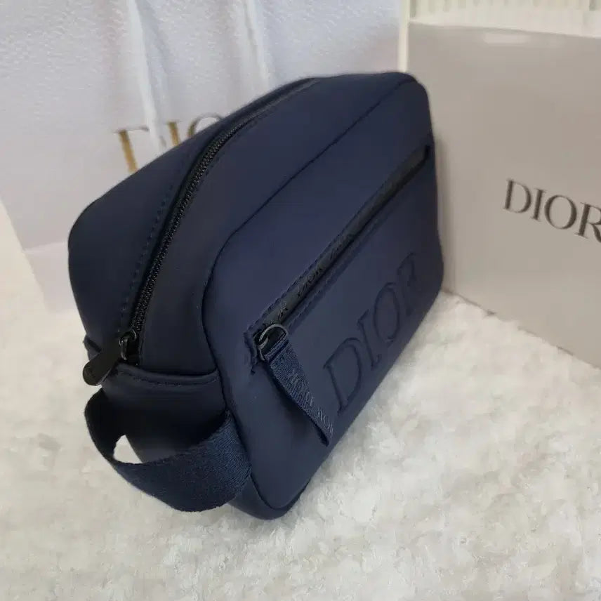 [BUNJANG] Dior Navy Pouch / 디올 네이비 파우치 정품