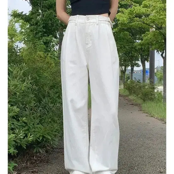 [BUNJANG] GoGoSing Two-Strap Wide Pants / 고고싱 투스트랩 와이드팬츠