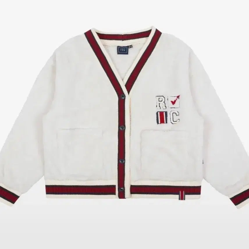 [BUNJANG] Romantic Crown Fleece Cardigan Ivory M / 무신사 로맨틱크라운 플리스 털 퍼 오버핏 아방 가디건 아이보리 M