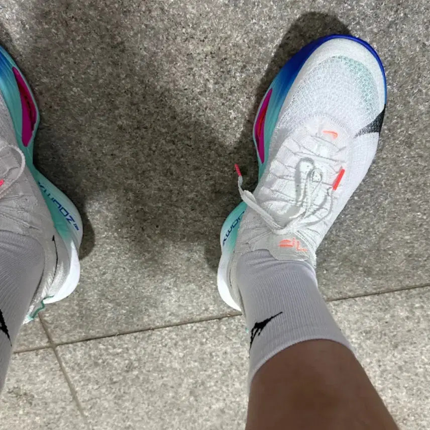 [BUNJANG] Nike Air Zoom Alphafly NEXT% 3 White Hyper Turquoise Running Shoes / (새제품)나이키 알파플라이 3 화이트