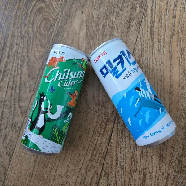 [BUNJANG] Chilsung Cider & Milkis Special Design Empty Cans (250ml) / 빈캔 칠성사이다 밀키스 스페셜디자인  250ml