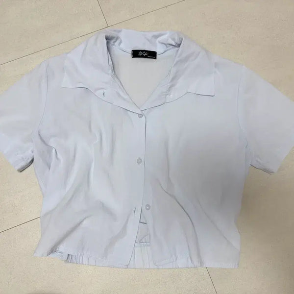 [BUNJANG] Sky Blue Short Sleeve Shirt / 하늘색 반팔 셔츠