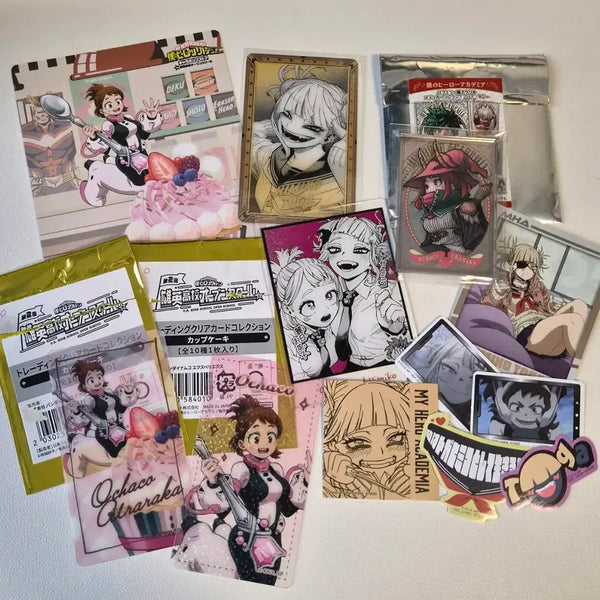 [BUNJANG] My Hero Academia Ochaco & Himiko Toga Original Art Exhibition Gilded Foil Acrylic Mirror & Open School Clear Card Set / 나히아 히로아카 우라라카토가 원화전금박호일아크릴 펍미러 오픈스쿨클리어카드