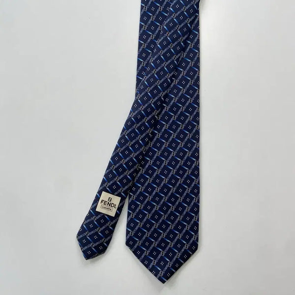 [BUNJANG] Fendi Monogram Silk Necktie / 펜디 (FENDI) 정품 명품 모노그램 넥타이