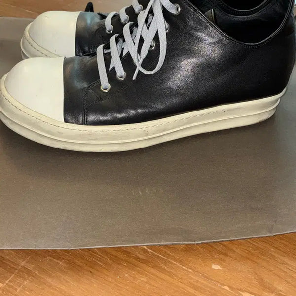 [BUNJANG] Rick Owens Ramones Leather Sneakers (Size 43) / 릭오웬스 라몬즈 43