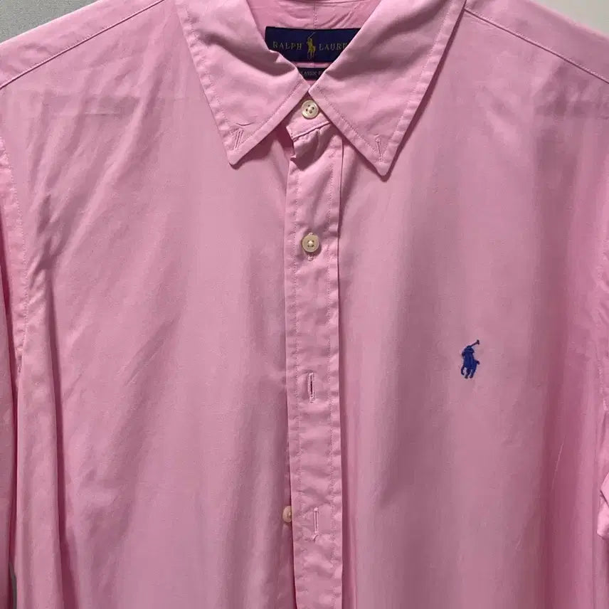 [BUNJANG] Polo Ralph Lauren Classic Fit Pink Shirt L / 폴로 클래식핏 핑크 셔츠 L