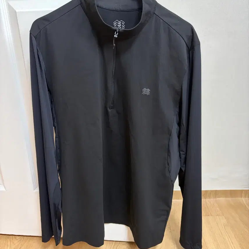 [BUNJANG] Kolon Sport Men's Half-Zip Long Sleeve T-Shirt Black 105 / 코오롱스포츠 남성 반집업 긴팔 티셔츠 105 블랙 팝니다.