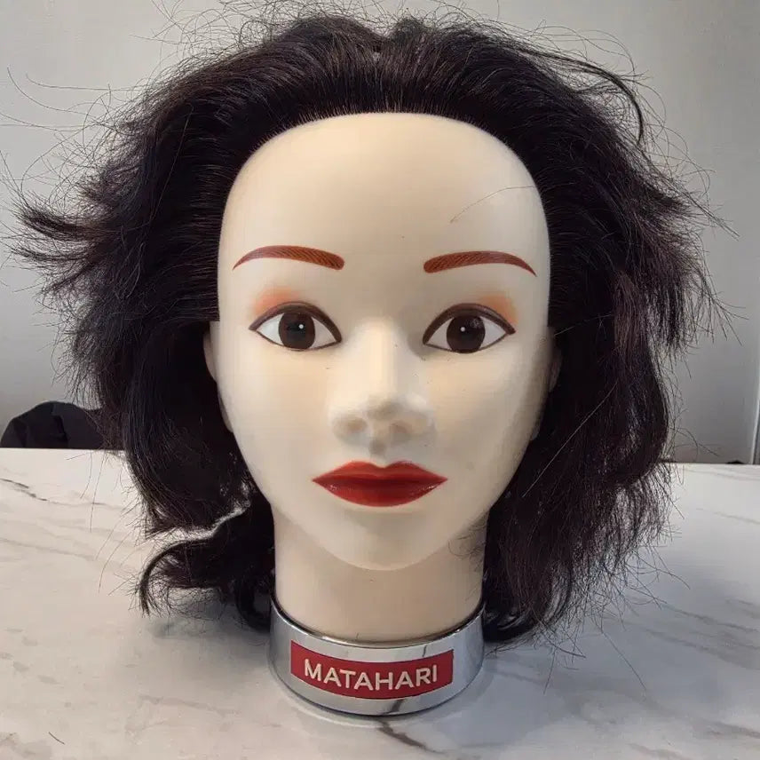 [BUNJANG] Mata Hari 100% Human Hair Perm Practice Wig / 마타하리 통가발 파마연습용 인모100%
