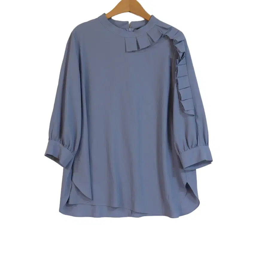 [BUNJANG] J.COBS Frill Blouse - Sky Blue, Loose Fit, Size S / J.COBS 프릴 블라우스 S 하늘색 루즈핏 블라우스