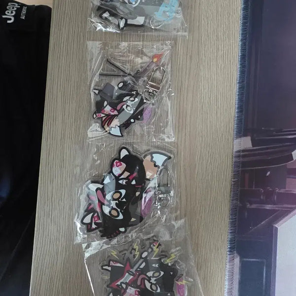 [BUNJANG] Blue Archive Kazena Izuna Aris Acrylic Keychain Set / 블루아카이브 괴즈나 이즈나 아리스 아크릴 키링