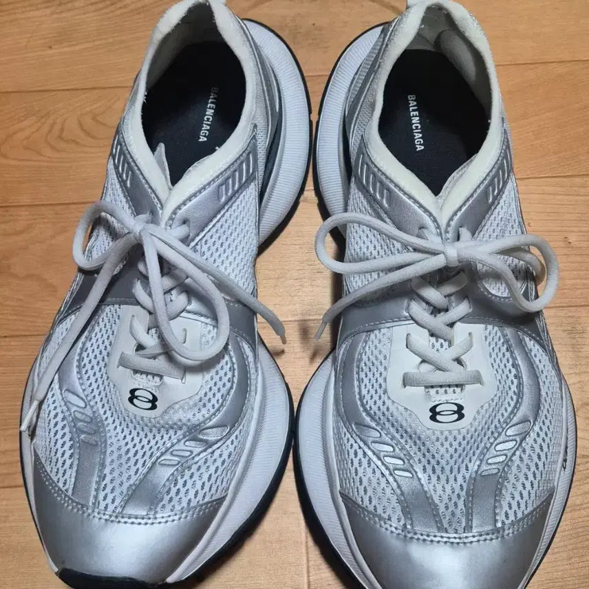 [BUNJANG] Balenciaga Circuit White Silver Sneakers / [42]발렌시아가 서킷 화이트 실버