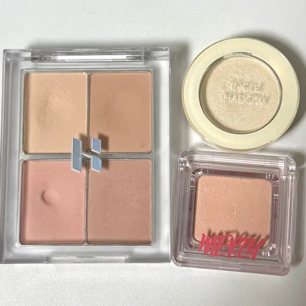 [BUNJANG] Holika Holika 4-Color Palette & The Saem Eyeshadow Set / 홀리카홀리카 4구 팔레트 더샘 입덕주의 화이트