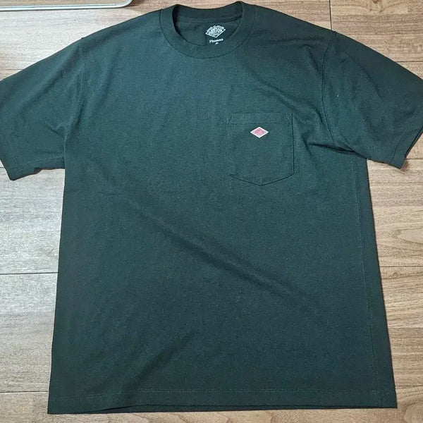 [BUNJANG] DanTon Short Sleeve T-Shirt Dark Green / 단톤 반팔티 어두운 그린 색상 새상품급