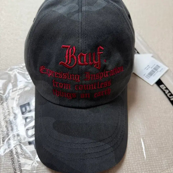 [BUNJANG] BAU-F Ball Cap Black Camo / 바우프 볼캡 모자 블랙카모