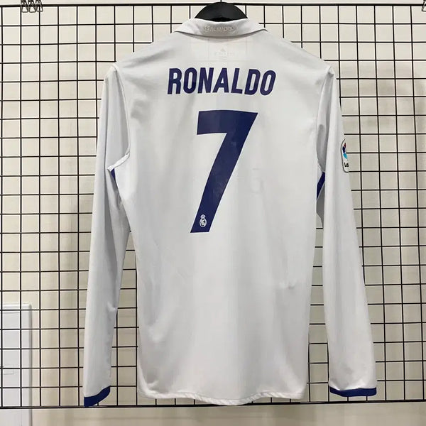 [BUNJANG] Adidas 16-17 Real Madrid Cristiano Ronaldo Long Sleeve Jersey / <L> 아디다스 16-17 레알마드리드 호날두 마킹 긴팔 유니폼