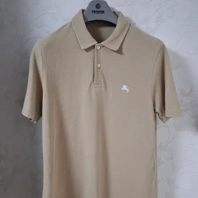 [BUNJANG] Burberry Brit Pique Short Sleeve T-Shirt Beige M / (정품) 버버리 브릿 피케 반팔티셔츠 M