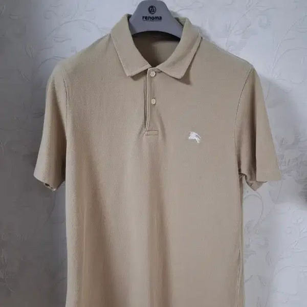 [BUNJANG] Burberry Brit Pique Short Sleeve T-Shirt Beige M / (정품) 버버리 브릿 피케 반팔티셔츠 M
