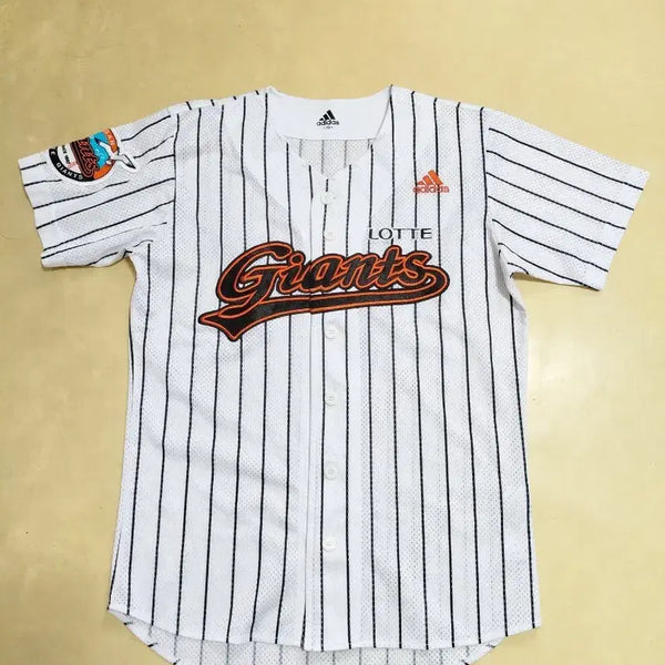 [BUNJANG] Lotte Giants Adidas Stripe Jersey Size 85 / 롯데자이언츠 아디다스 스트라이프 유니폼 85사이즈 팝니다