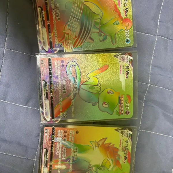 [BUNJANG] Pokemon Card Lapras / Mew / Lycanroc VMAX 3-Card Set / 포켓몬 카드 라프라스/뮤/루가루암 VMAX 3장