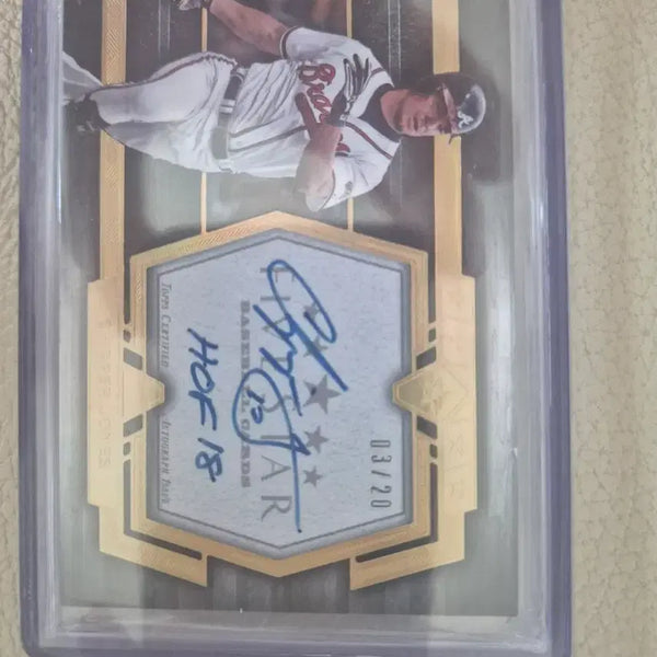 [BUNJANG] Chipper Jones Auto Card / 치퍼 존스 오토카드