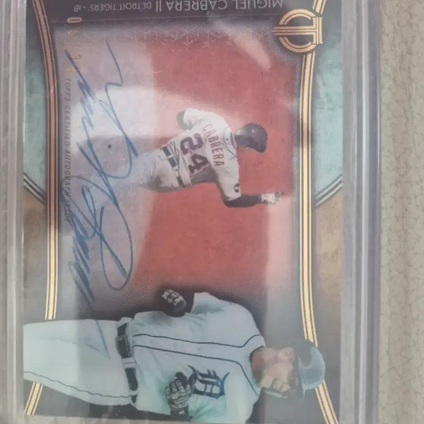 [BUNJANG] Miguel Cabrera Autographed Baseball Card / 미겔 카브레라 야구 오토카드