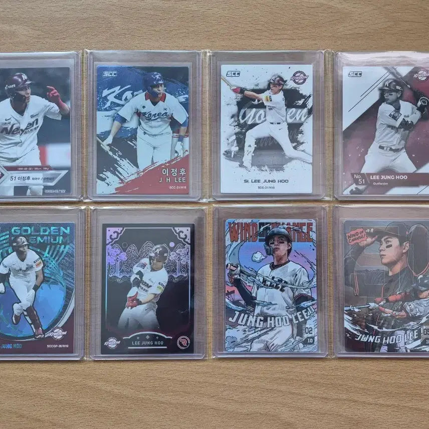 [BUNJANG] Kiwoom Heroes Lee Jung Hoo Baseball Card Bundle Set (8 Cards) / SCC KBO 키움히어로즈 이정후카드 8장 일괄 판매합니다.