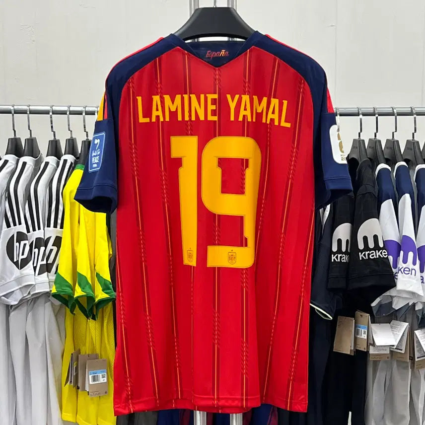 [BUNJANG] Spain Home 2024 Lamine Yamal #19 Football Jersey / 26/28 스페인 홈 No 19 라민 야말 유니폼
