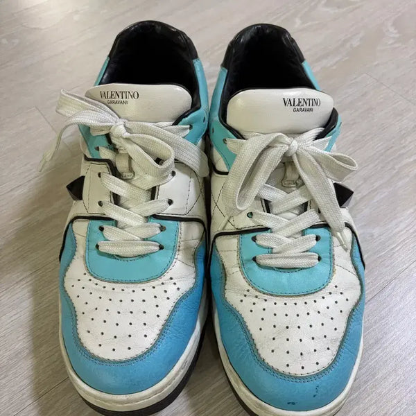 [BUNJANG] Valentino Garavani White/Blue Sneakers / 발렌티노 가라바니 스니커즈 화이트/블루