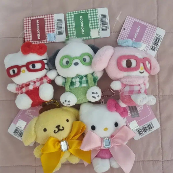 [BUNJANG] Sanrio Big Ribbon Doll Keychain / 산리오 너드, 빅리본 인형 키링