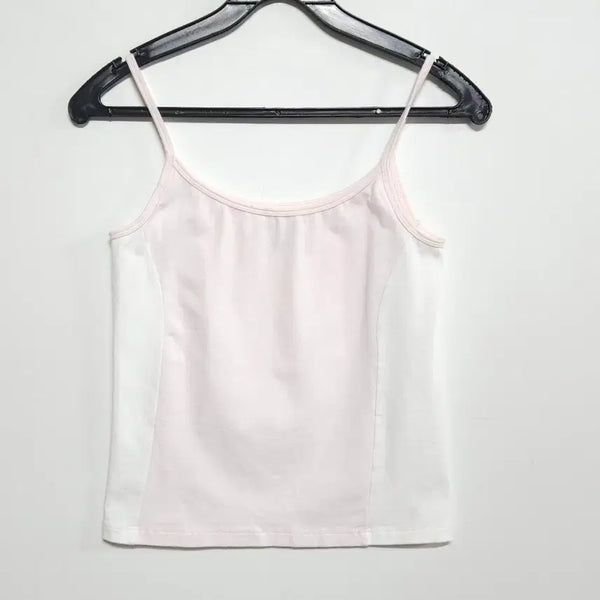 [BUNJANG] Brandy Melville John Galt Colorblock Tank Top Slim Fit Italian Made / 브랜디 멜빌 존 갈트(John Galt) 배색 끈나시 슬림핏 이탈리아제