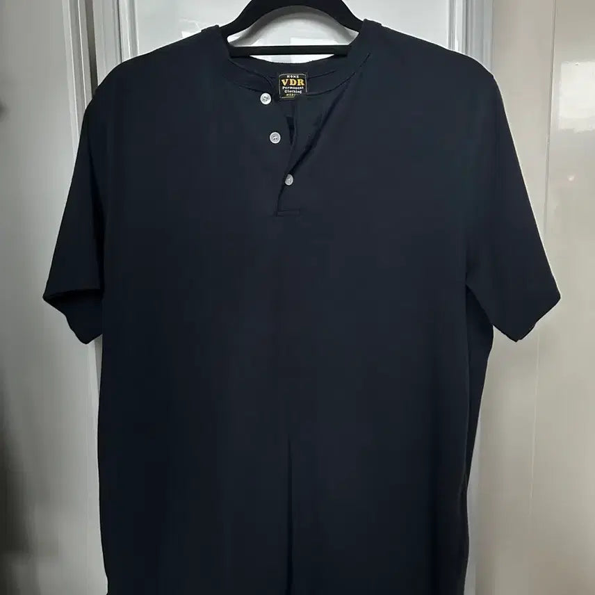 [BUNJANG] VDR Henley Short Sleeve Navy M / VDR 헨리넥 반팔 네이비 M / 상태 좋음