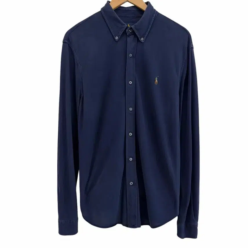 [BUNJANG] Polo Oxford Knit Shirt Navy L / 폴로 옥스포드 니트셔츠 네이비 (L/네고가능)
