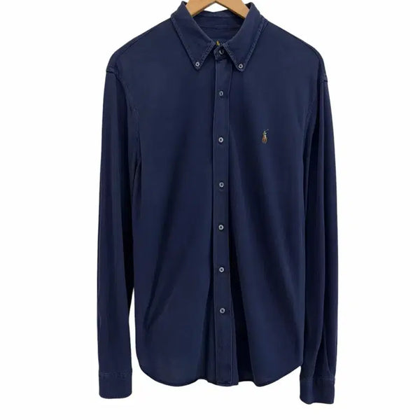 [BUNJANG] Polo Oxford Knit Shirt Navy L / 폴로 옥스포드 니트셔츠 네이비 (L/네고가능)