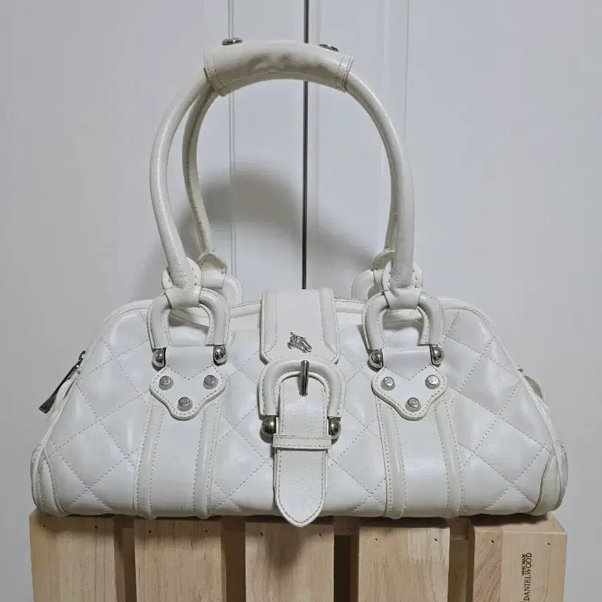 [BUNJANG] Burberry Prorsum White Leather Shoulder Bag / 버버리 프로섬 화이트 레더 숄더백