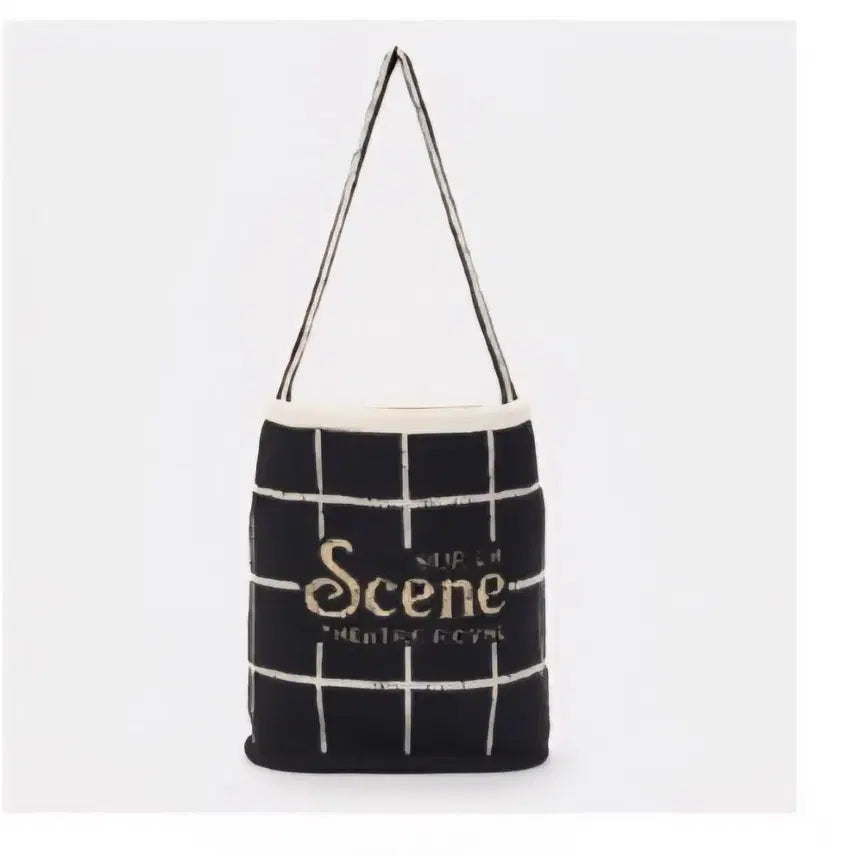 [BUNJANG] SJYP Wool Blend Intarsia Shoulder Bag / sjsj 울 블렌드 인타르시아 숄더