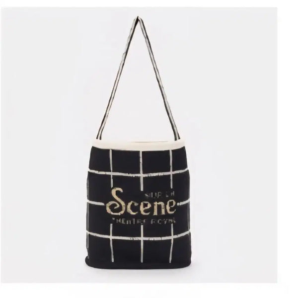 [BUNJANG] SJYP Wool Blend Intarsia Shoulder Bag / sjsj 울 블렌드 인타르시아 숄더