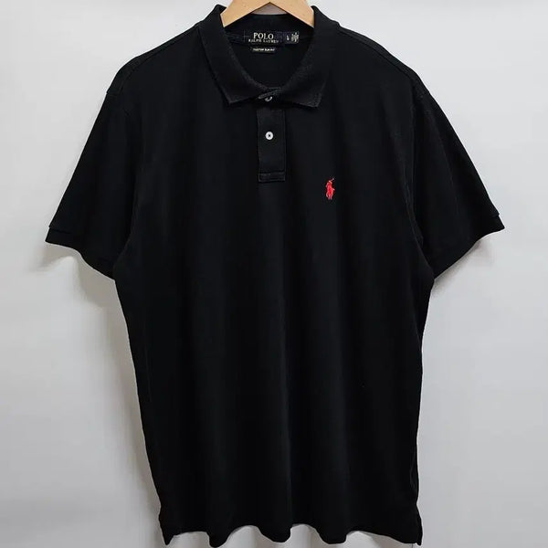 [BUNJANG] Polo Ralph Lauren Black Short Sleeve Polo Shirt L / 폴로랄프로렌 블랙 반팔카라티 L