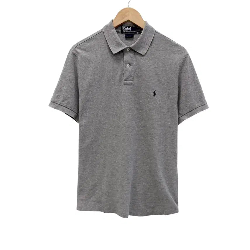 [BUNJANG] Polo Ralph Lauren Basic Pique T-Shirt - Grey (L) / 폴로 반팔 피케티 카라티 그레이 (L)