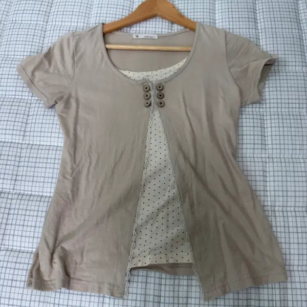 [BUNJANG] Comomori Came Vintage Suzuko Vintage Bee Print Short Sleeve T-Shirt / 코코모리 /카메빈티지 /스즈코/ 빈티지 바선생 반팔