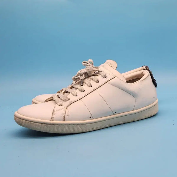 [BUNJANG] KK Yellow Leather Women's Sneakers / kk 생노랑 레더 여성스니커즈 230