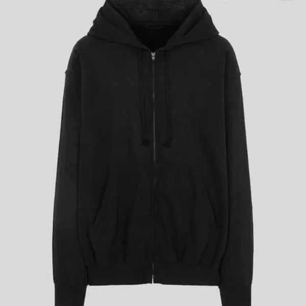 [BUNJANG] Comoli Oxford Zip Hooded Jacket Black Size 3 / [3] 코모리 옥스포드 집 후드자켓